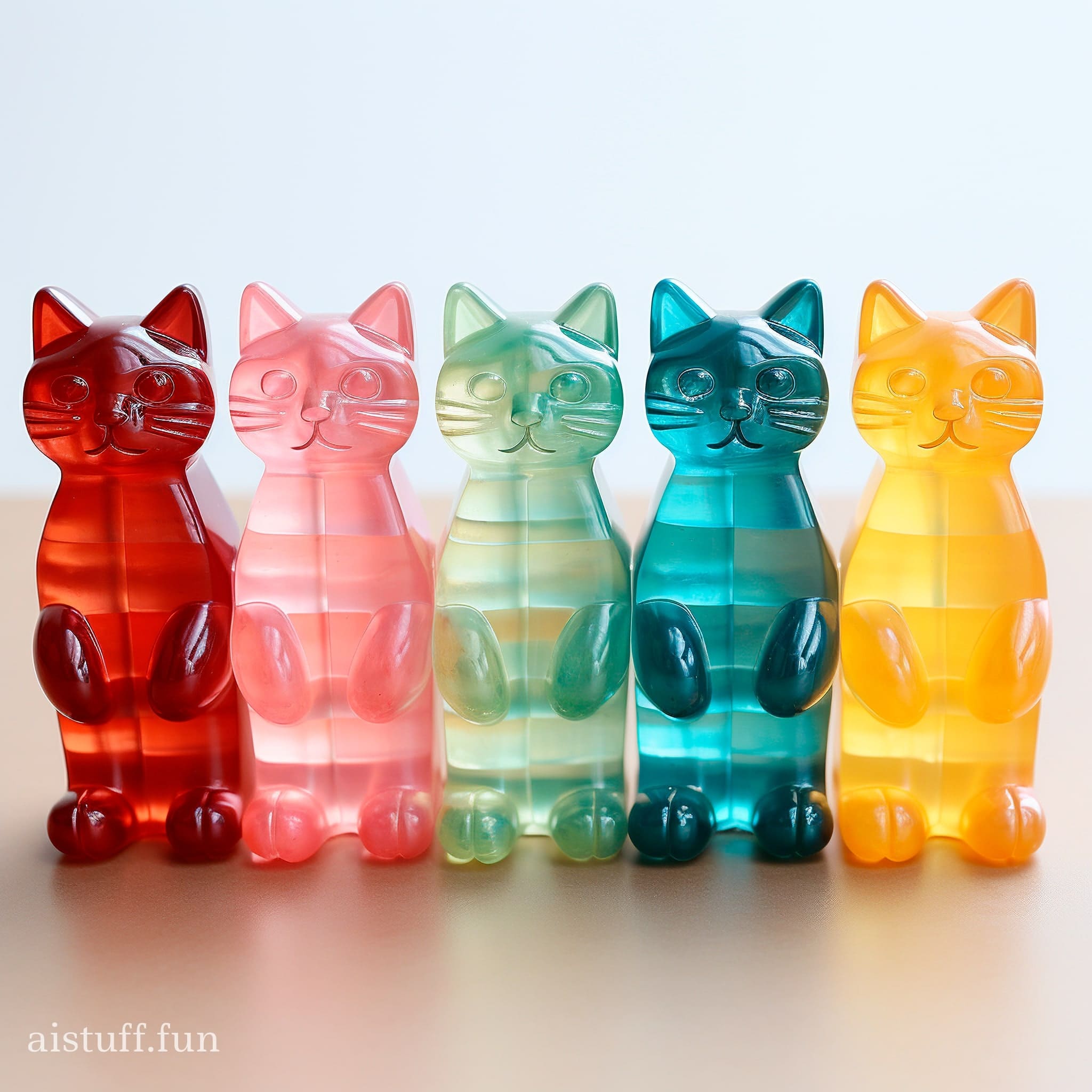 желейные конфеты в виде котиков
