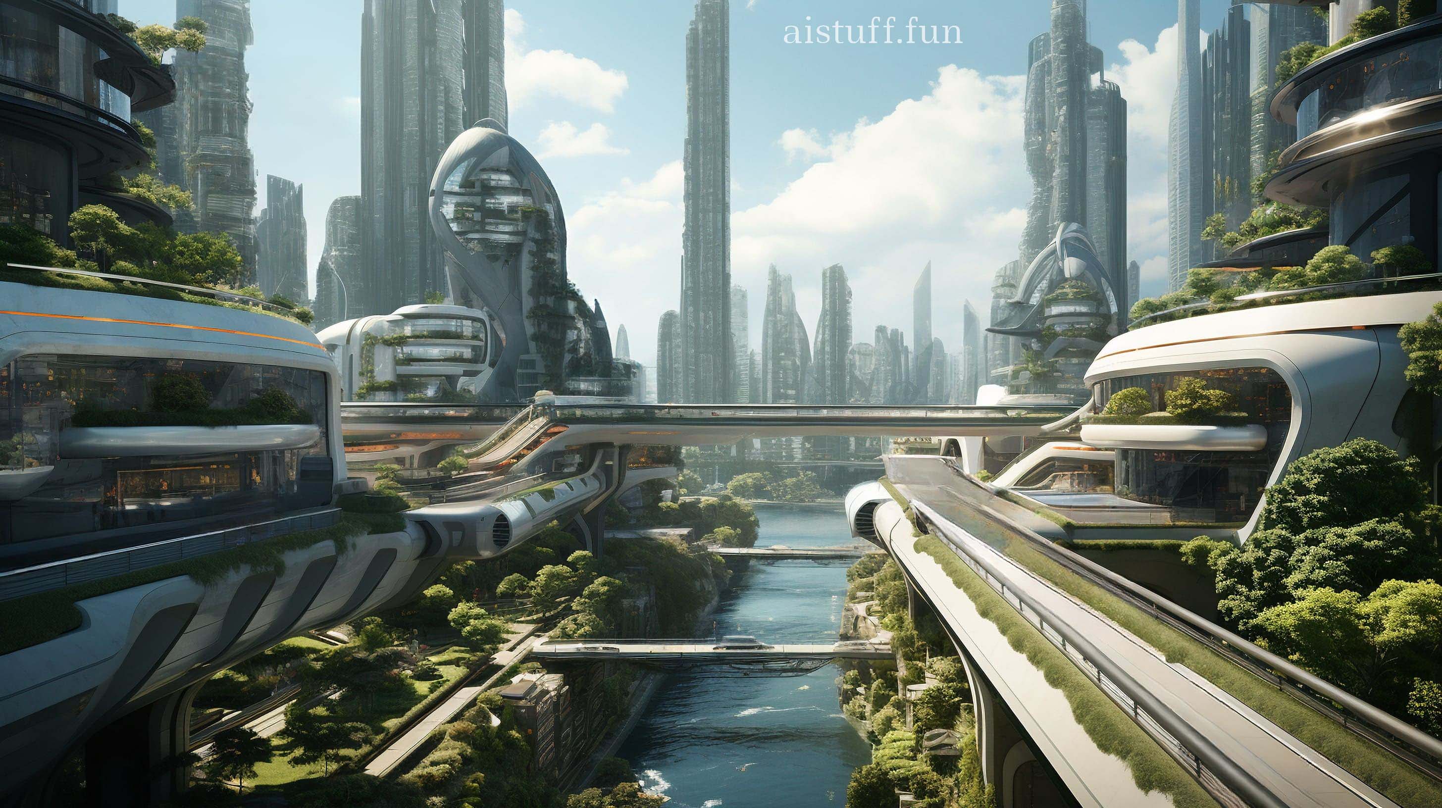 Смешанная архитектура мегаполиса будущего