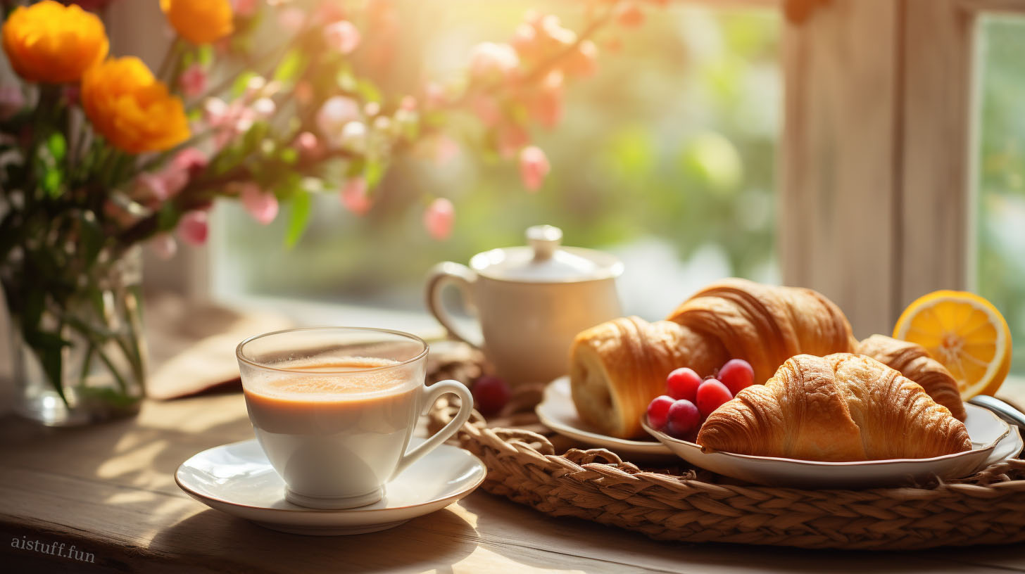 Красивая картинка утреннего завтрака