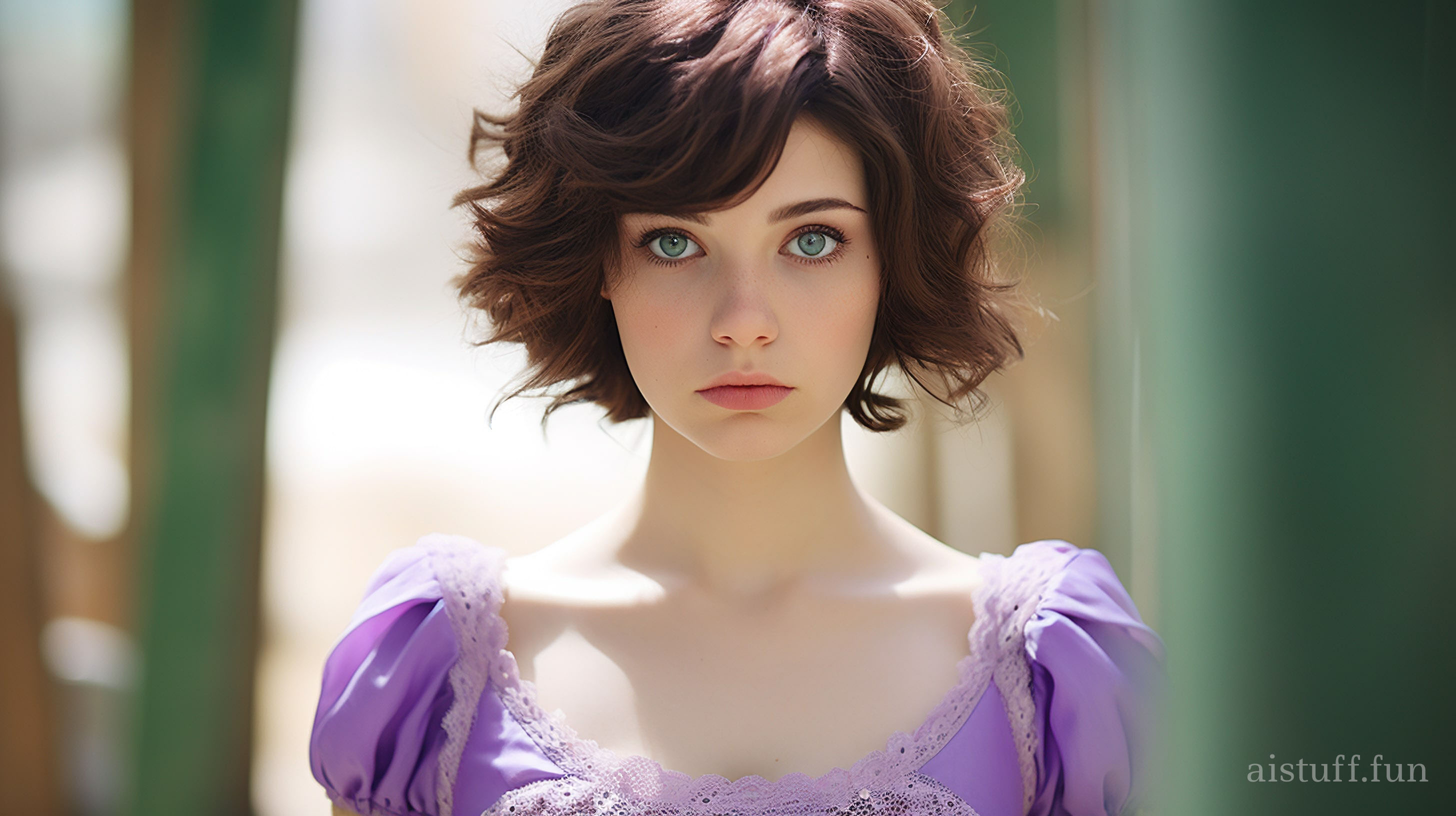 Photo of Rapunzel with short hair in real life